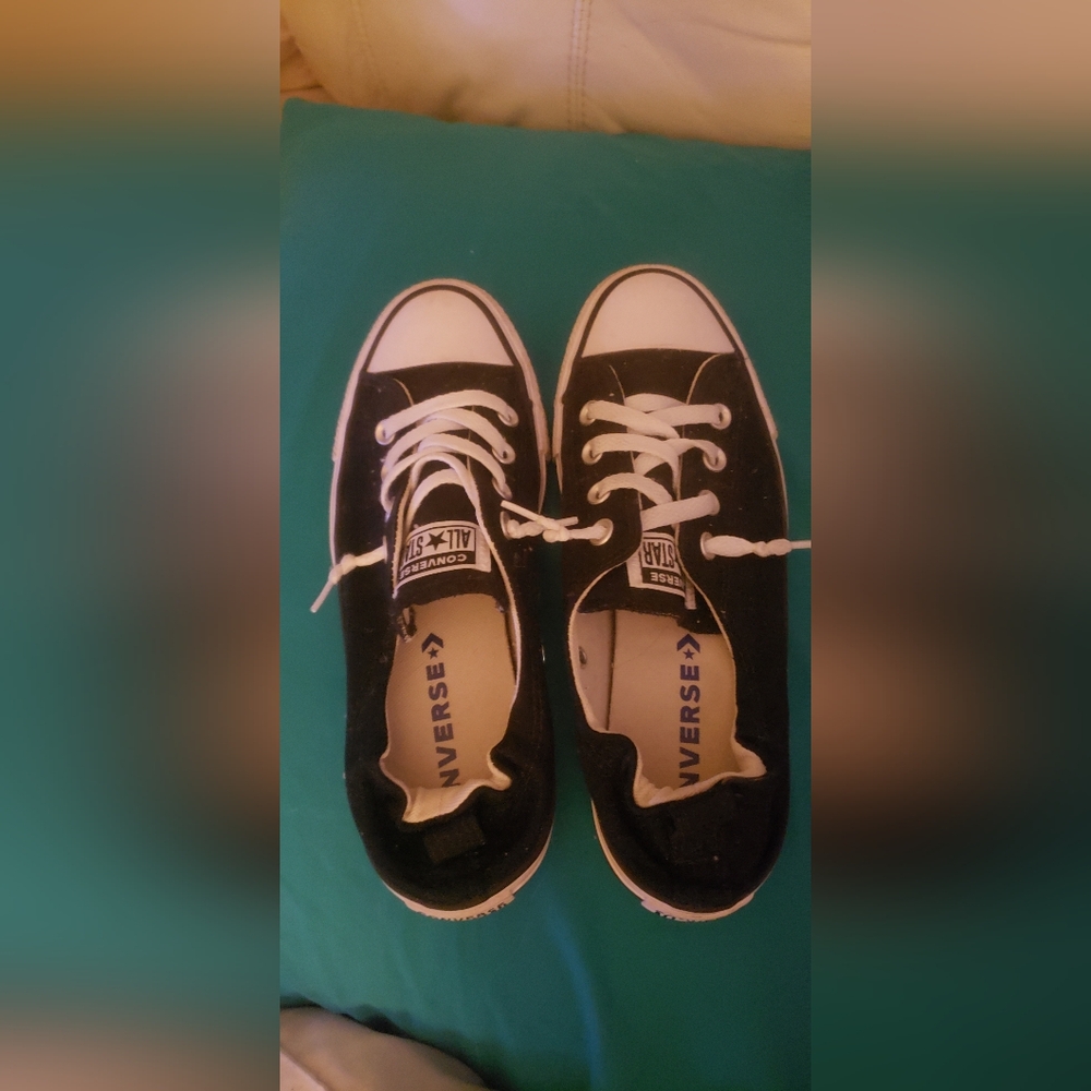 Converse Women's Black and White Sneakers